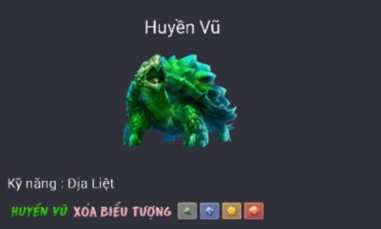 Slot Game Tứ Thần Thú – Phiêu Lưu Cùng Tứ Đại Linh Thú Huyền Thoại 8 Huyền Vũ – Địa Liệt Thanh Tẩy