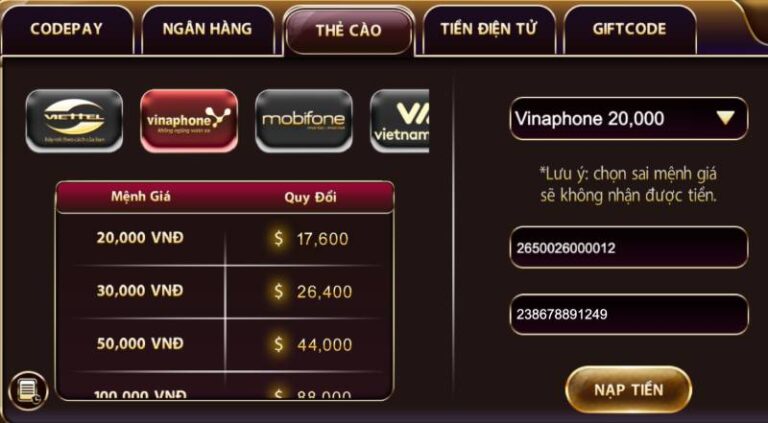 Các Cách Nạp Tiền Sunwin Chi Tiết Và Nhanh Nhất 6 Nap Qua The Cao Dien Thoai