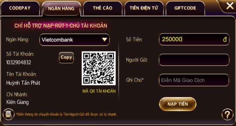 Các Cách Nạp Tiền Sunwin Chi Tiết Và Nhanh Nhất 4 Nap Tien Qua Ngan Hang sunwin