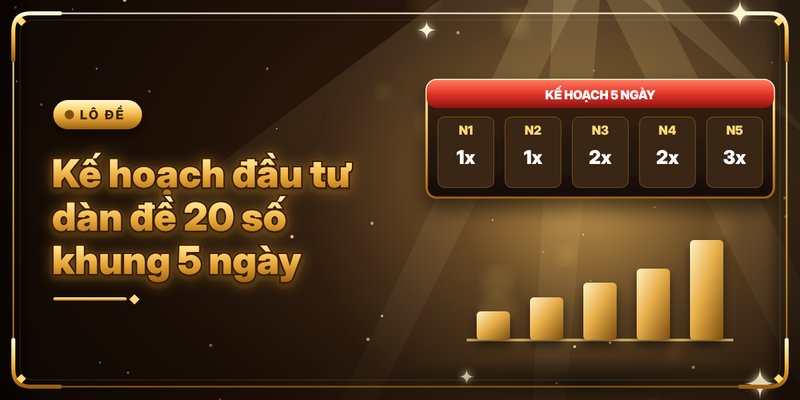 Dàn Đề 20 Số - Cách Thức Nhận Diện Các Cặp Số Đẹp Nhất 4 Kế hoạch đầu tư dàn đề 20 số khung 5 ngày